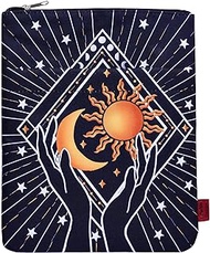 Astrology Book Sleeve with Zipper for Paperbacks, 11 X 8.5 Inch, Bookish Gift