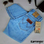 Original Wr3n9l3r Standard Regular Jeans lightbiru black gray navy brown biowash 28-38