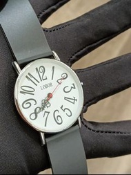 Lobor 正版日劇款 巴洛克風格指針 輕薄 白色簡約錶盤 生活防水 可正常使用  軍錶 中性石英錶-手圍21公分內