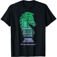 Word Art Chess Piece Tshirt for Chess Player Bishop Chess T-Shirt