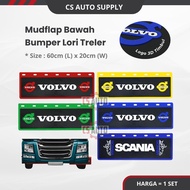 1 SET x Mudflap Scania Volvo Depan Bumper Bottom Getah Bumper Bawah Trailer Lori Truck Truckers Mudg