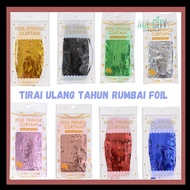Foil tassel birthday Curtain Foil Fringe Curtain