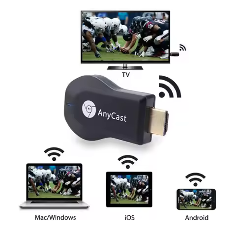 1080P Display TV Dongle Receiver Wireless WiFi TV Stick for AnyCast Plus Airplay 1080P HDMI-compatib