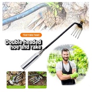 Tooth Weeding Hoe | Garden Soil Loosening Rake & Weed Removal Tool | Small Grass & Root Remover Arti