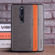 CaseสำหรับOPPO F11 Proหรูหราผ้าลายแฟชั่นหนังผิวนุ่มTPUข้างฮาร์ดปกโทรศัพท์พีซีสำหรับOPPO F11 Pro Caseดีไซน์ใหม่