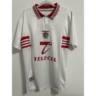 97-99 BKF Away White Retro Soccer Jersey S-XXL Quick-Dry Short Sleeve Sports Shirt AA