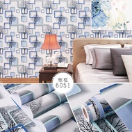 Square Wall Paper 3Dbiru 4m to 5m x 45cm