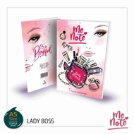 [ Design Lady Boss ] Menaami Buku Nota Cantik MeNote Buku Catatan Buku Tulis Limited Edition