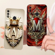 Tecno Camon 11 Pro CF8 Cover Tecno Camon 11 Case CF7 CF7k Aesthetic Luxury A-Z Letters 2D Painted Si