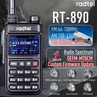 Radtel RT-890 NOAA Weather Channel 6 Band Ham Amateur 2 Way Radio 999CH Walkie Talkie AM Air Aviatio