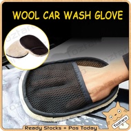 Anti Scratch Car Wash Glove Huge Wool Car Wash Gloves Waxing Cleaning Car Span Cuci Kereta 洗车手套