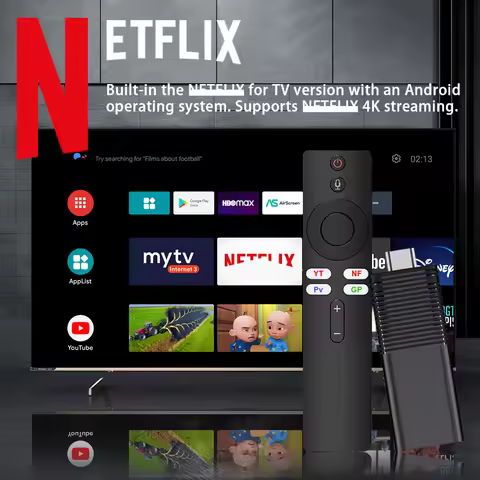 Android TV Stick I96 D1 4K Video Decoding Quad-Core Dual WiFi Streaming Media Player 1080P Supports 