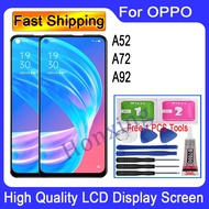 Original For OPPO A52 A72 A92 LCD Display Touch Screen Digitizer With Frame Replacement