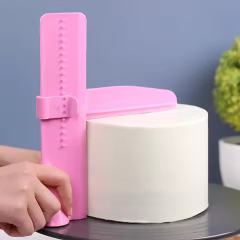 Cake Scraper Smoother Adjustable Fondant Spatulas Cake Edge Smoother Cream Leveling Device DIY Bakin