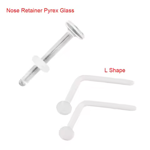 1Pc 0.8-2.4mm Nose Retainer Pyrex Glass Ear Plugs Tunnel Ear Spiral Taper Cartilage Earring GauNose 