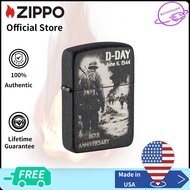 Zippo D-Day 80th Anniversary Collectible 1941 Vintage Design Black Crackle Pocket Lighter 46261