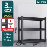 All Metal Adjustable Height All Iron Steel Rack Boltless Rack 5 Layer Heavy Duty Stante Organizer Wa