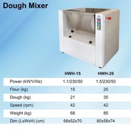 FRESH | GOLDEN BULL 15KG|25KG Heavy Duty Horizontal Flour Dough Mixer Kneading MIxing Machine Pengad