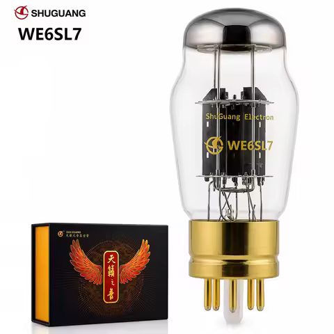 SHUGUANG WE6SL7 6SL7 Vacuum Tube Upgrade 6H9C 6N9P 6SL7 5691 ECC35 Electronic Tube Precision Matched
