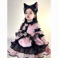 2025Summer New Cute Girl Anime Princess Dress Halloween cos Clothing Children AEKYUNG Lolita Dresses