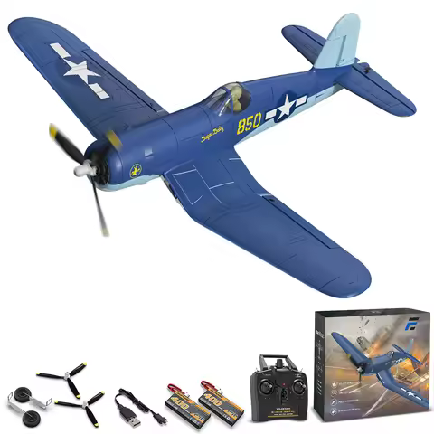 Eachine F4U CORSAIR VMF-217 2.4G 4CH Brushless 500mm Wingspan 6-axis Gyro EPP Warbird Glider RC Airp