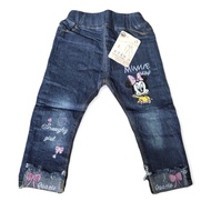 Qiana fashionkids girls' jeans/ Girls' pants/ minnie back stick jeans Girls' jeans/ Girls' jeans/