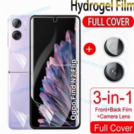 4 in 1 Hydrogel Protection Film For Oppo Find N3 N2 Flip N2Flip N3Flip FindN2Flip FindN3Flip Front Back Soft Screen Protector Hydrogel Film Not Tempered Glass