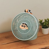 蠟筆小新多功能遙控風扇-正版授權 桌上型電風扇x氣氛照明小夜燈