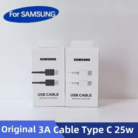 Samsung 3A Cable Type C Original Pd Usb C 25w Super Fast Charging For Galaxy S23 S22 5G S21 Plus S20
