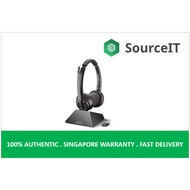 Poly Plantronics Savi 8220 UC Stereo, Wireless DECT Headset, With D200 Wireless Dongle, USB-A P/N: 2