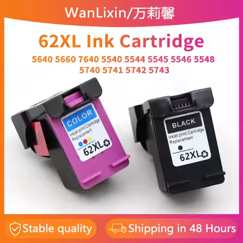 62XL Ink Cartridges Compatible For HP 62 HP62 Compatible Envy 5540 5640 5642 5644 5646 7640 5660 764