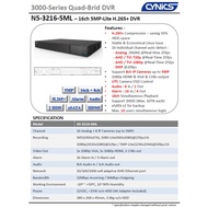Cynics N5-3216-5ML 16ch Multi-format CCTV DVR