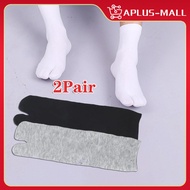 2Pair Two-Toe Socks Two-finger Toe Cotton Socks Two Finger Socks Tabi Socks