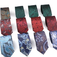 ZONFAZ 51 Styles Ties For Men Paisley Floral Men's Ties Green Red Blue Jacquard Necktie Accessories 