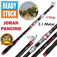 Bluefin Joran Pancing Carbon Fiber Telescopic Professional Fishing Rod Tongkat Gagang Stik Stick Set