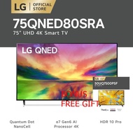 LG 75QNED80 QNED Smart TV 4K 120HZ [75 inch] 75QNED80SRA FREE 50UQ7500
