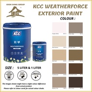 SS269 KCC WEATHERFORCE EXTERIOR PAINT 1L / 5L / Cat Luar Dinding Rumah