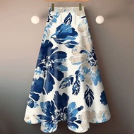 Chinese Style Chinese Style Floral Skirt Long Skirt Chinese Style Skirt High Waist Temperament Thin 