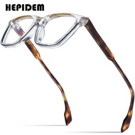 eo04 HEPIDEM Powder Acetate Glasses Men Matte Vintage Retro Square Eyeglasses Women Optical Pre 4lS