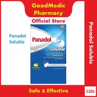 Panadol Soluble Effervescent Tablet For Pain & Fever related to Cold & Flu (120s)