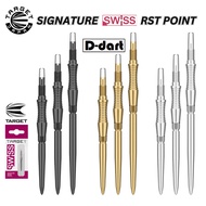 TARGET Dart Point - SIGNATURE RST SWISS POINTS BLACK/GOLD/SILVER REPLACEMENT STEEL DART POINT 3Pcs/P