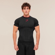 GYM V1 GYM Wear Elastic T-Shirt British Shark V1 New Four-Color GYM Wear Men's Training Wear