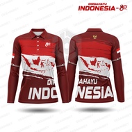 Kaos Baju Wanita 17 Agustus 2025 / Jersey 17 Agustus Hut RI Ke -80 Fullprint Art32