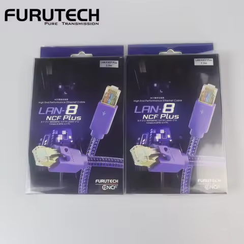 FURUTECH LAN-8 NCF HiFi Ethernet Cable Ultimate High End Audio Grade I2S Class 8 Cat LAN cable with 
