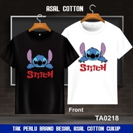 100% Premium Cotton Baju T Shirt Lelaki Oversize Plus Size Style Viral TA0218-Stitch