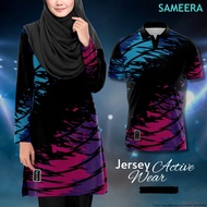 Jersey Active Wear | Woman | Black | Jersey Muslimah | Saiz XS-4XL | | Sejuk Selesa