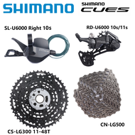 Shimano CUES U6020 U6000 Groupset 10 Speed 11จักรยานเสือภูเขา SL U6000 10 S/11 S U6000 U6020หลัง Der