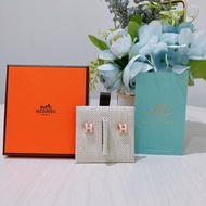 HERMES 愛馬仕經典迷你H 字耳環MINI POP H EARRINGS