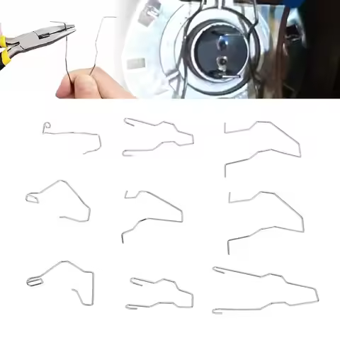 Headlight Bulb Retaining Spring Clips Universal Stainless Steel Headlight Dip Dipped Beam Bulb Holde