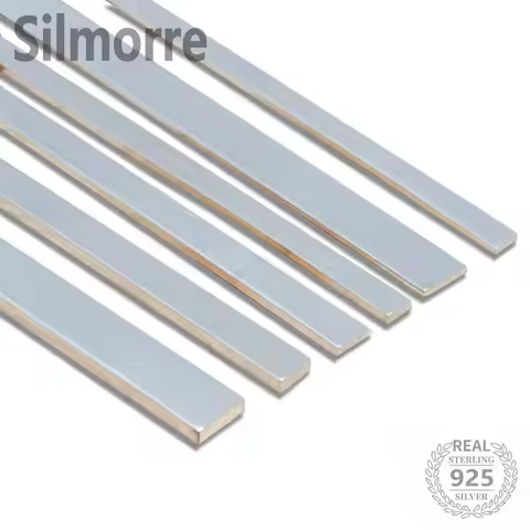 10CM S925/S9999 Solid Pure Silver Bar Material for DIY Rings Bracelet Fine Jewelry Making Jewelry Ac